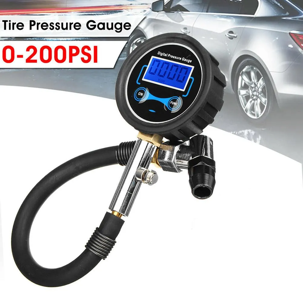 

TOSPRA High Quality Digital Car Truck Vehicle Air Tire Pressure Inflator Gauge LCD Dial Meter Test Car Tire Pressure Gauge Meter