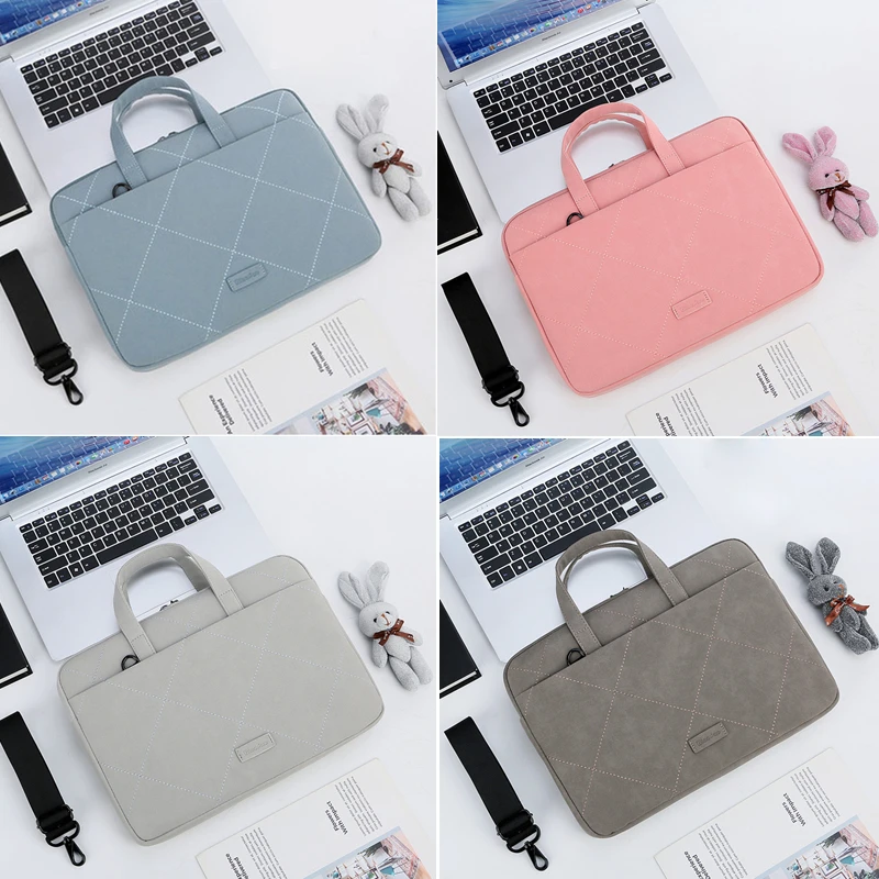 Laptop Bag 11 13.3 15.6 14 inch Notebook Sleeve For Macbook Air Pro 13 15 Computer Shoulder Handbag Briefcase Women | Компьютеры и