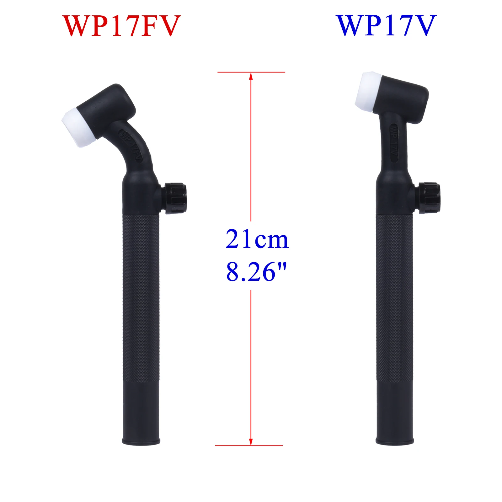 Cuerpo de la antorcha WP17 WP17F WP17V WP17FV SR17 SR17F SR17V SR17FV TIG cabezal refrigerado por aire giratorio 150 AMP