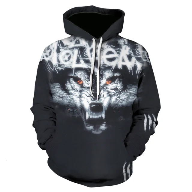 New 3D wolf and hawk Hudis men's 