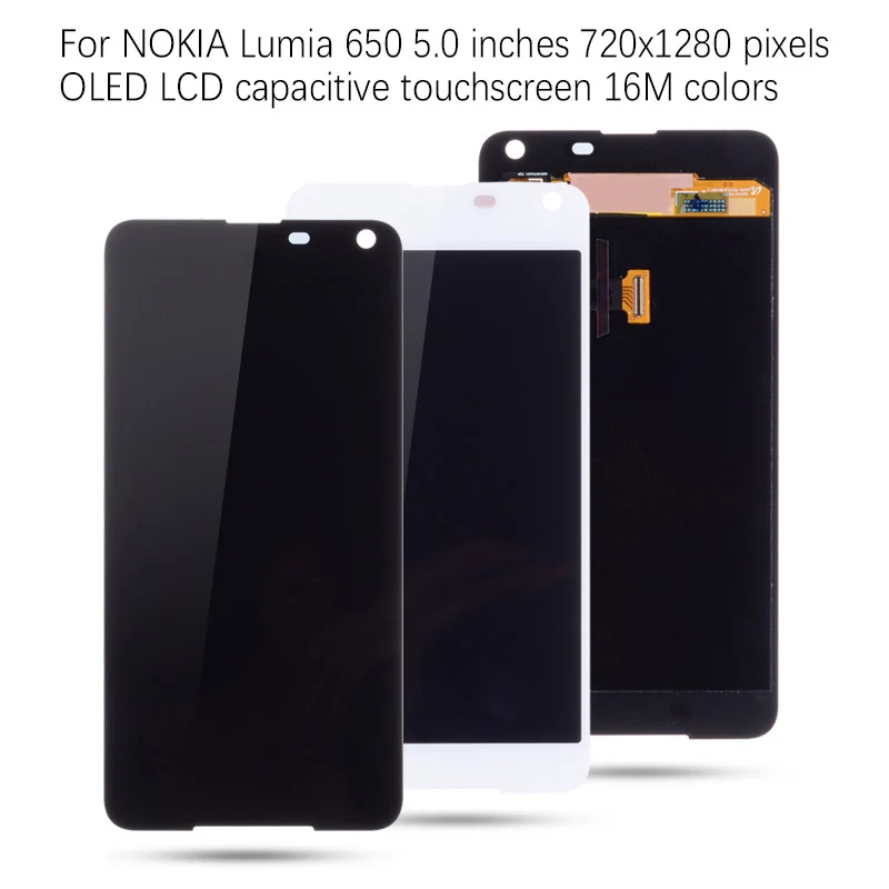 Дисплей для NOKIA Microsoft Lumia 650 LCD в сборе с тачскрином на рамке Оригинал Черно