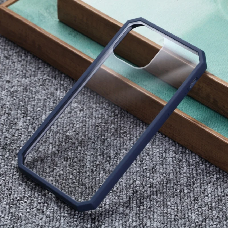 Простой Прозрачный Акриловый чехол для телефона iPhone 11 Pro Max мягкий TPU + акриловая