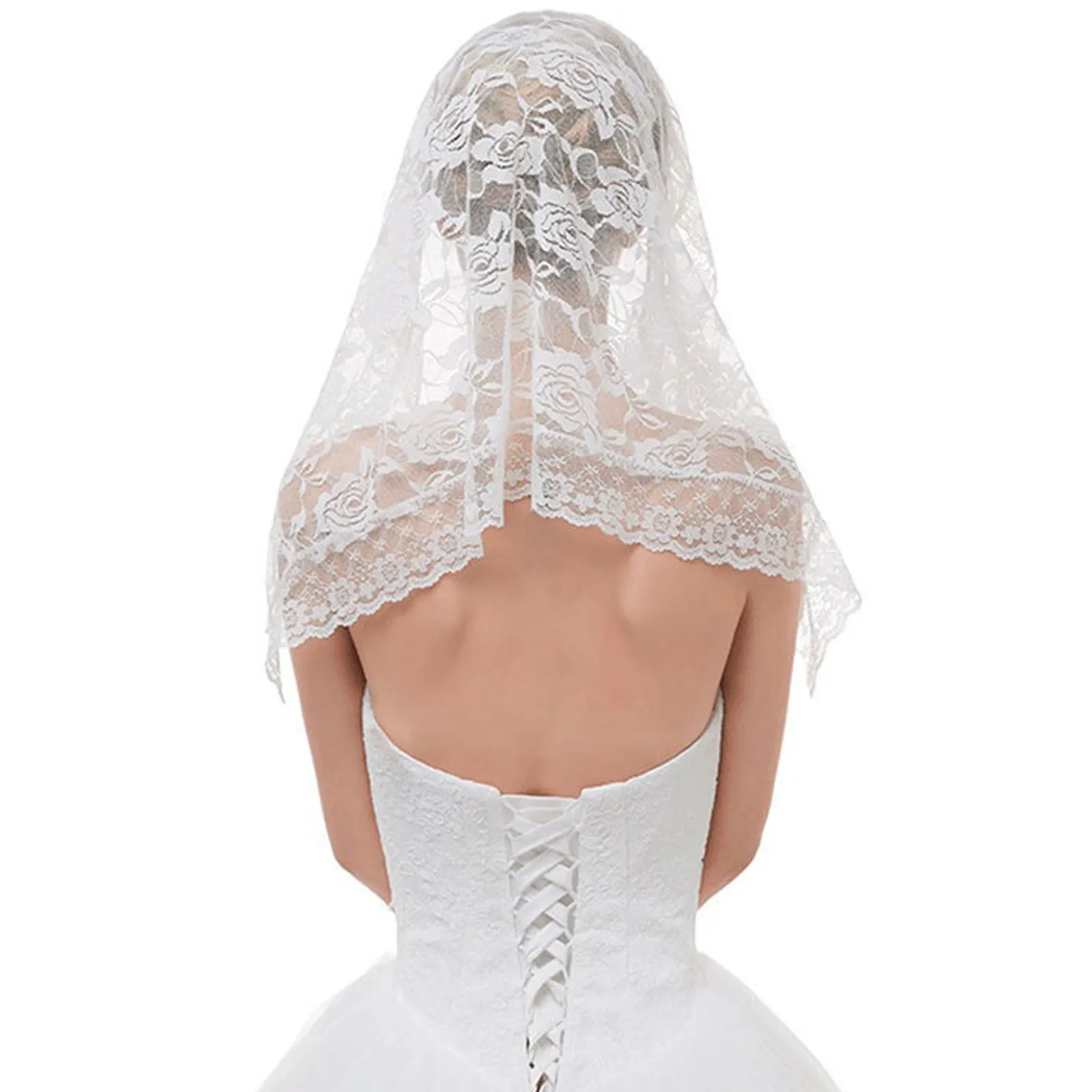 Рисунок 4 - Элегантная Цветочная кружевная Мантилья