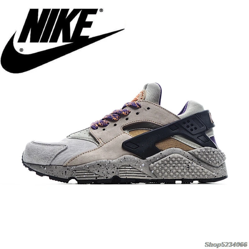 Nike Air Huarache Run Ultra 4th generación cerdo ocho negro gris parte de cuero de hombres zapatos de tamaño 40 45 704830 200|Zapatillas correr| - AliExpress