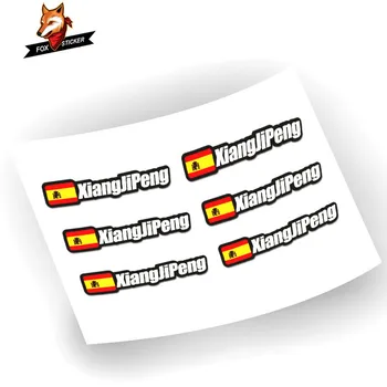 

Custom Rider ID Sticker Bicycle Decals Flag and Name Stickers Custom Mountain Bike Frame Logo Personal Name Decals