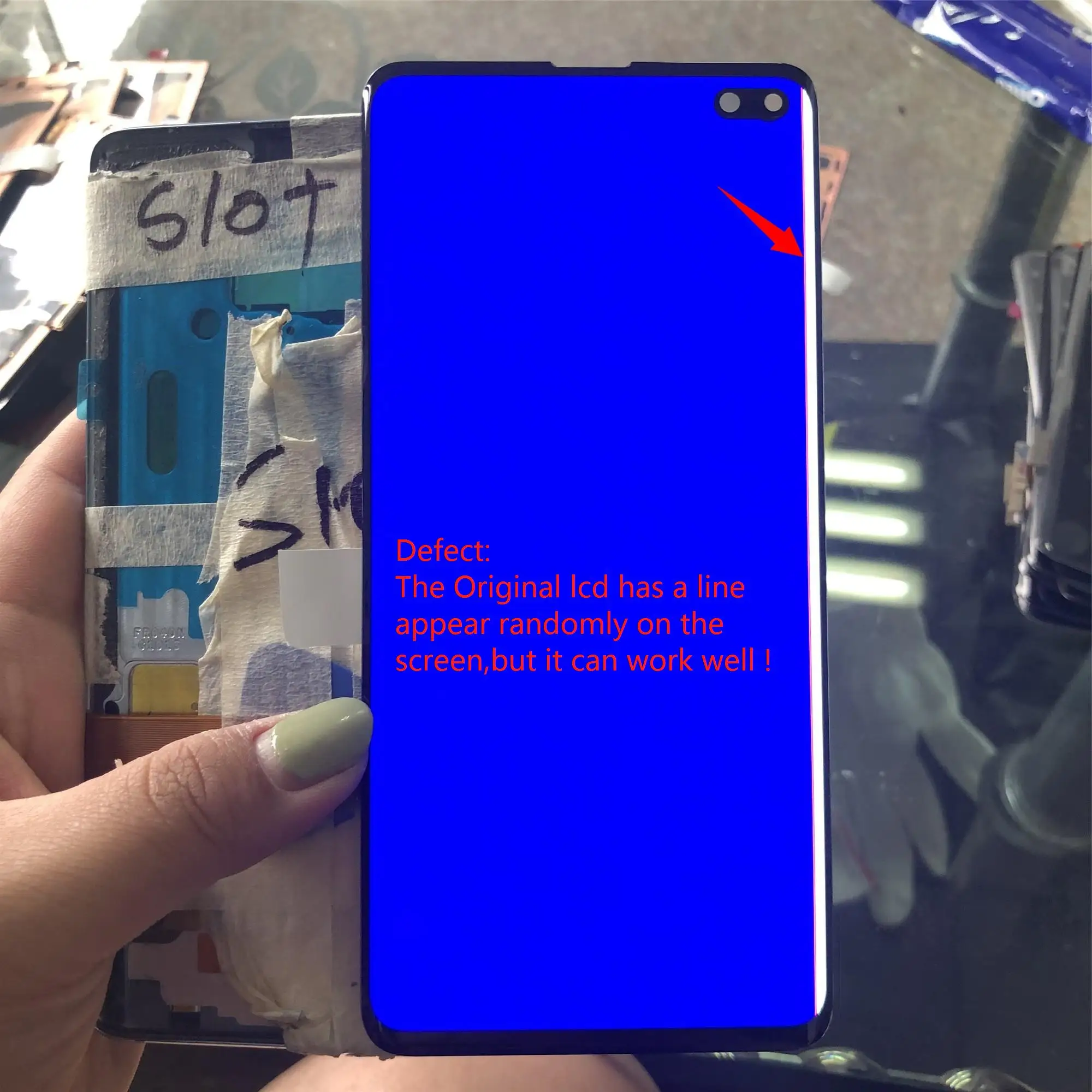 100% Оригинальный дисплей для SAMSUNG Galaxy S10 Plus ЖК + плюс G9750 G975F сенсорный