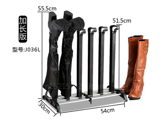 Organizador de botas altas, estante de pie para armarios, Zapatero de entrada al libre, soporte para calzado, color negro, 3 pares - AliExpress Hogar y jardín