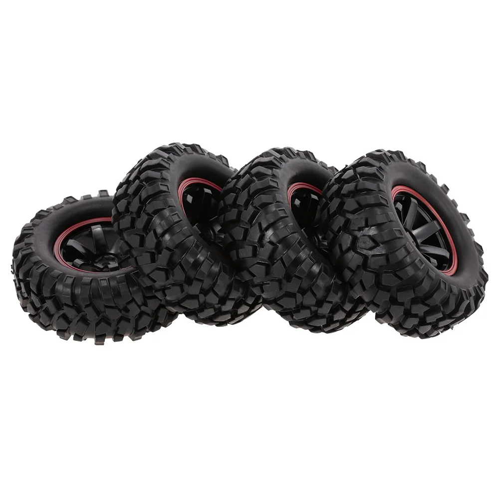 

4PCS 1:10 RC Cars RC Buggy Tyre 6 Spokes Rim for 1:10 HSP Redcat Traxxas Axial SCX10 RC4WD D90 CC01 RC Rock Crawler
