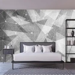Пользовательские обои 3d фрески современные минималистичные черно-белые абстрактные Геометрические линии диван фон настенная живопись 3d