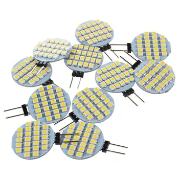 

10x G4 SMD 24 LED Cabinet Marine Camper Bulb Lamp 12V Warm White Light