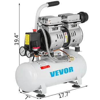 

Whisper Compressor Oil Free Air Compressor Rubber Leg Covers Silent Boiler [SY550 9L copper pipe]