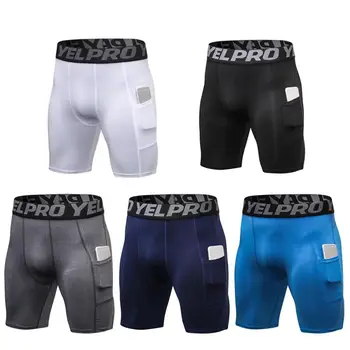 

Men's Fitness Shorts Pocket Sports Training Sweat Moisture Sweat Leotard