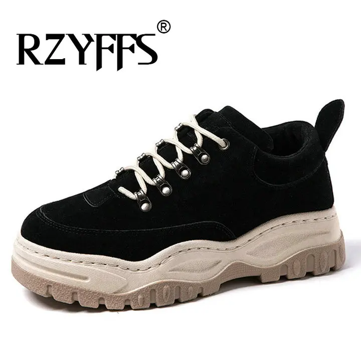 Новая модная дышащая мужская повседневная обувь на шнуровке для бега, амортизирующие кроссовки для бега, фитнеса, прогулок, кроссовки, обувь YB-10 - Цвет: Suede black