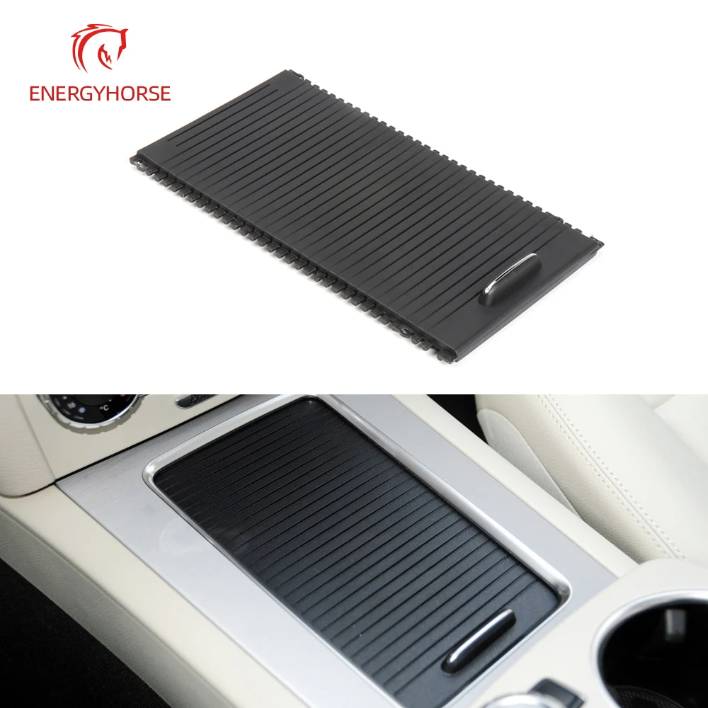 Black Car Center Console Cover Water Cup Holder Sliding Roller Blind Replacement For Mercedes Benz X204 GLK Class 2046805808