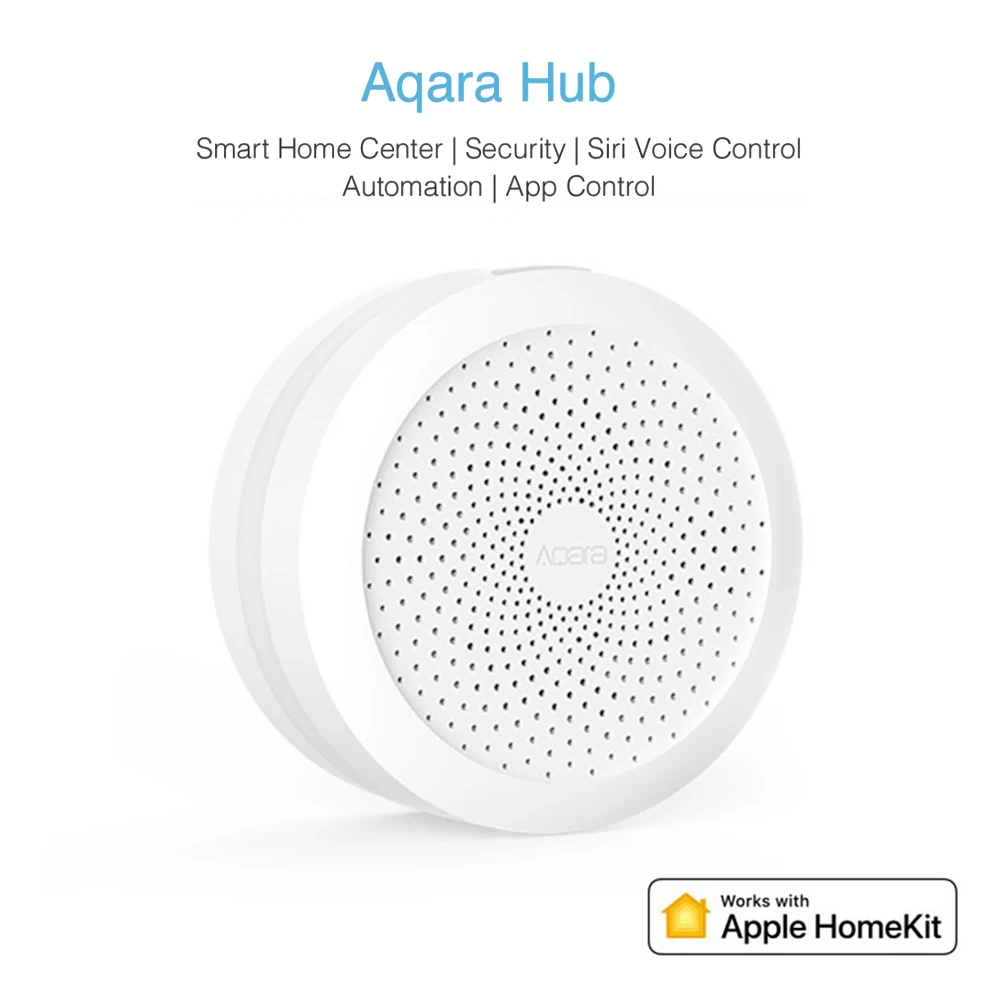 

Original Aqara Hub Smart Gateway APP control with adjust color brightness Light work For Apple Homekit Compatible 30 devices