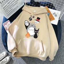 2021 anime japonês spirited away studio ghibli totoro hoodie miyazaki hayao camisolas casuais gráfico com capuz unisex pullovers