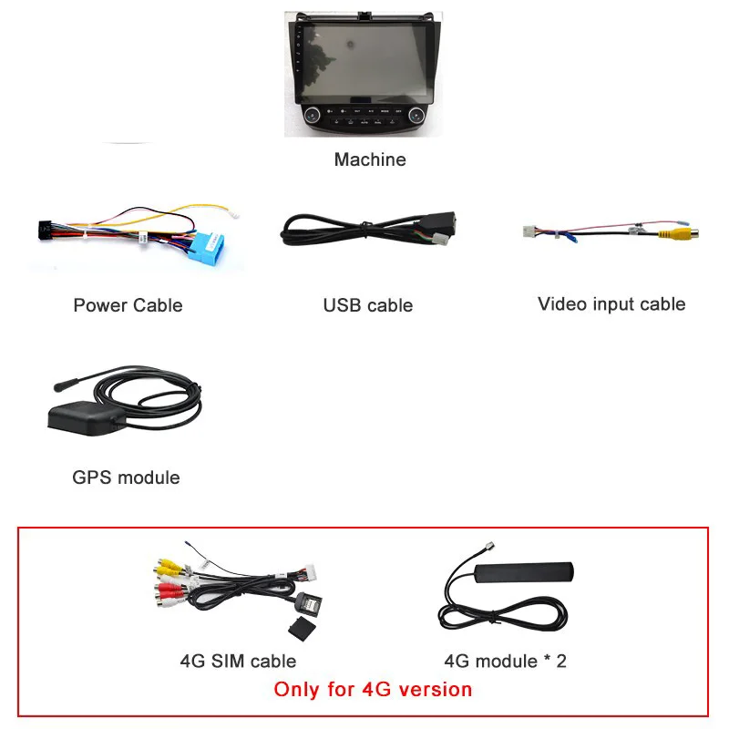 Flash Deal 1024*600 Quad core Android 10.1" Car radio GPS Navigation for HONDA Accord 7th 2003-2007 with wifi bluetooth mirror link 5