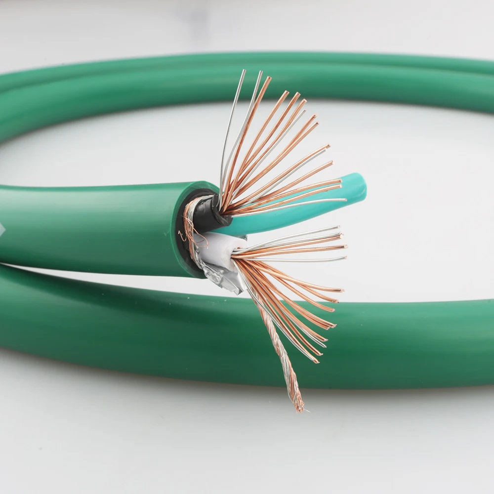 HI-End 2328 5N Silver plated pure copper AC power cable hifi power core for DIY audio power cable per meter cable HIFI AUDIO