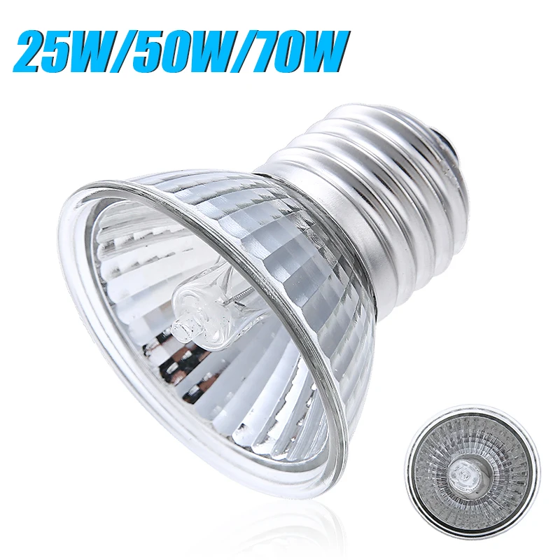 25 70W Reptile Tortoise Heating Lamp UVA UVB Heat Emitter Light Brooder