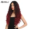 NOBLE Long Wavy 4x4 Lac Front Wigs for Black Women Synthetic Blonde Cosplay Wig 28 1