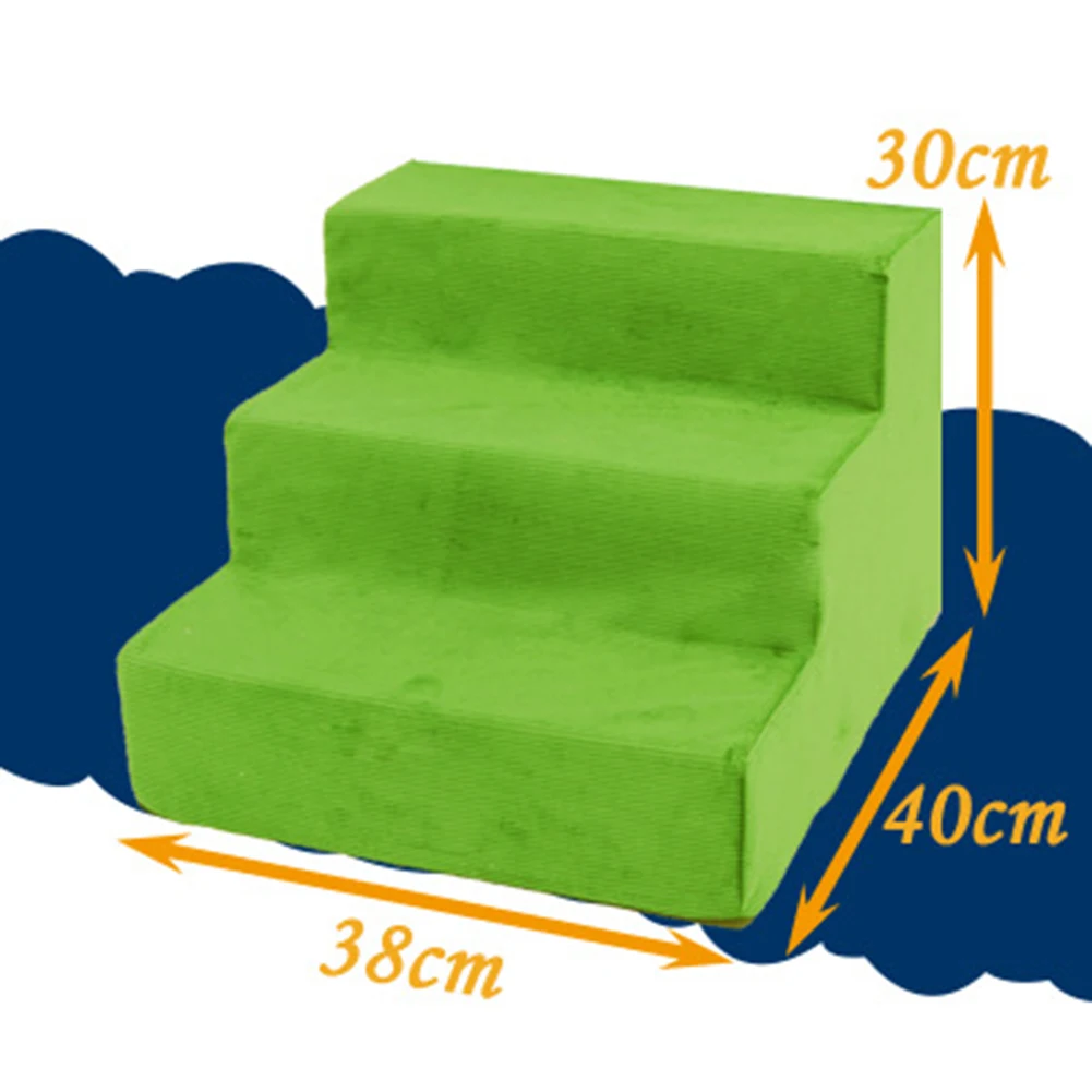 Аксессуары для домашних животных, 3-ступенчатое собака Лестницы Крытый пандус Портативный складной щенок лестница подушка для кровати