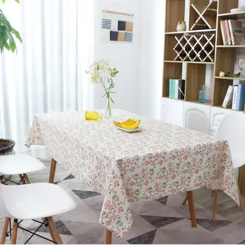 

Decorative Table Cloth Linen & Cotton Tablecloth Rectangular Dining Table Cover Table Cloths Obrus Tafelkleed Mantel Mesa Nappe.