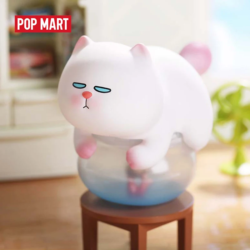 POPMART VIVI кошка лениво лежа склонная серия глухая коробка Кукла бинарная фигурка