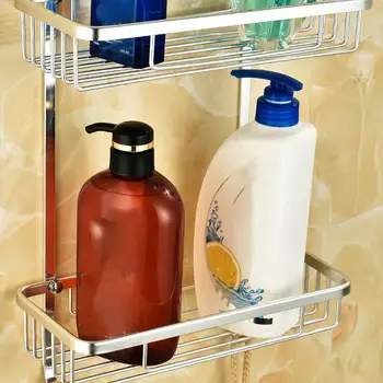 

1 Pcs Bathroom Shelves Kitchen Bathroom Shower Storage Shelve shelf Tool Shampoo Kitchen& Bathroom Shelf Bath D1O2