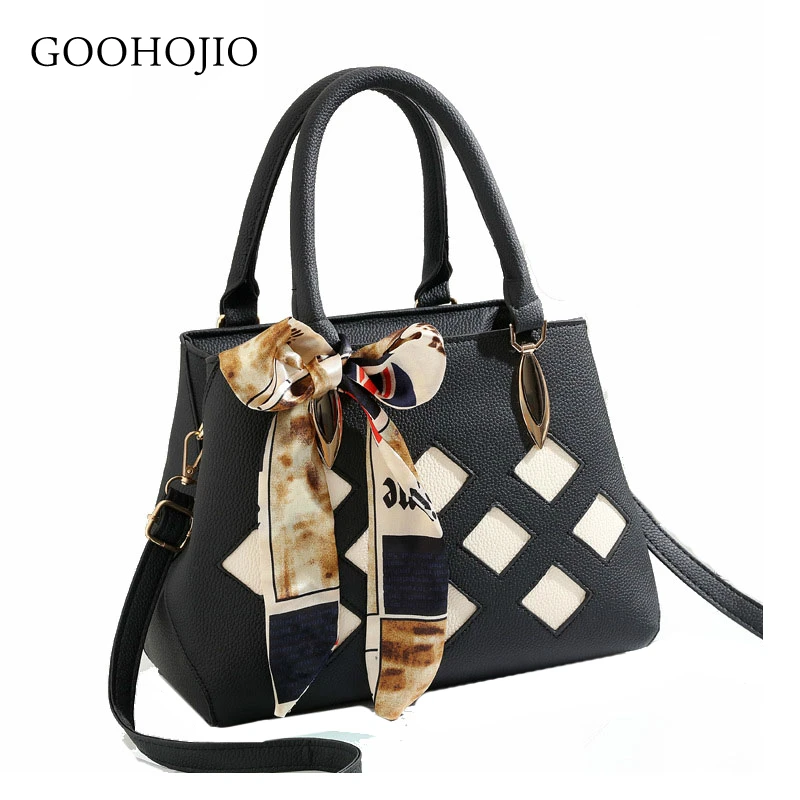 

GOOHOJIO Brand Medium Large Capacity Fashion Geometric Ladies Totes Shopping Working Crossbody Bag for Women Female Handbags