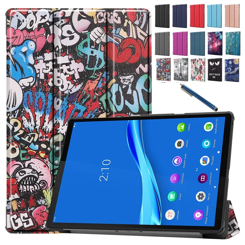 Чехол для Lenovo Tab M10 Plus FHD TB X606F X606X 2020 Магнитный кожаный чехол книжка планшета Funda