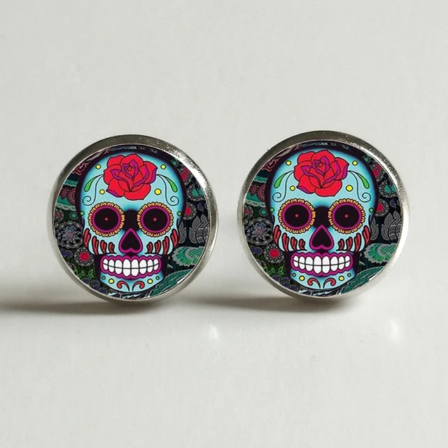 Coco Inspired Sugar Skull Earrings  Crafty Chica