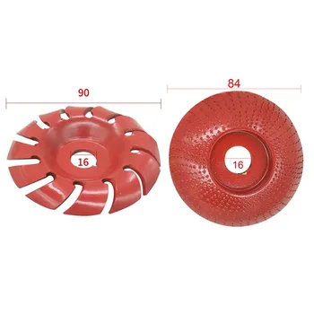 

90mm 12-Teeth Wood Carving Shaping Disc Steel 16mm Hole Discs For Angle Grinder Gives Excellent Service Life