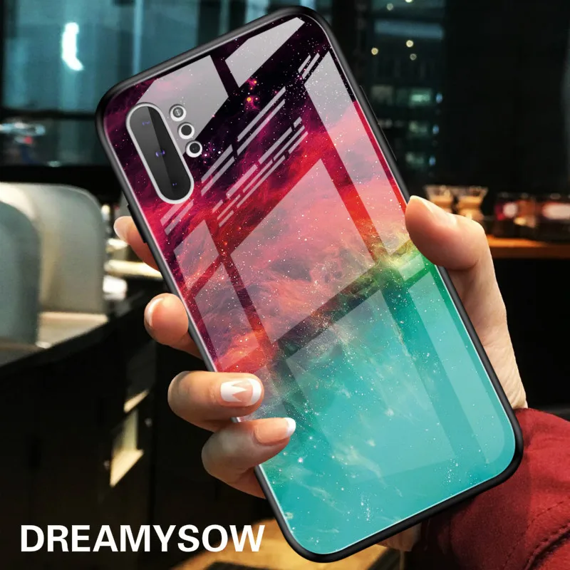 

For Samsung A50 Glass Case Tempered Soft Silicone Frame Cover Marble Print Galaxy A20E A10E A70 A60 A40 A30 A20 A10 Note 10 Pro