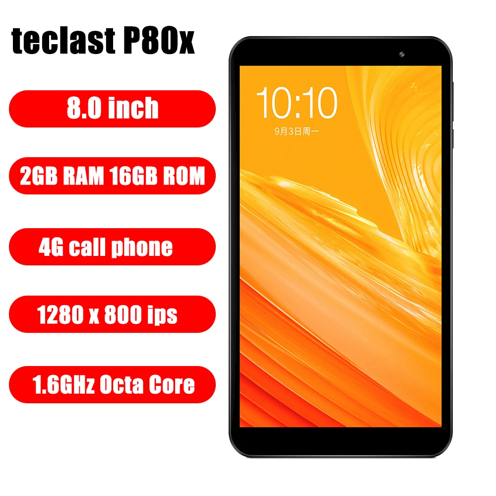 Teclast P80X 8 0 дюймов 4G Телефонный звонок PC Android 9 Spreadtrum SC9863A 1 6 ГГц Восьмиядерный
