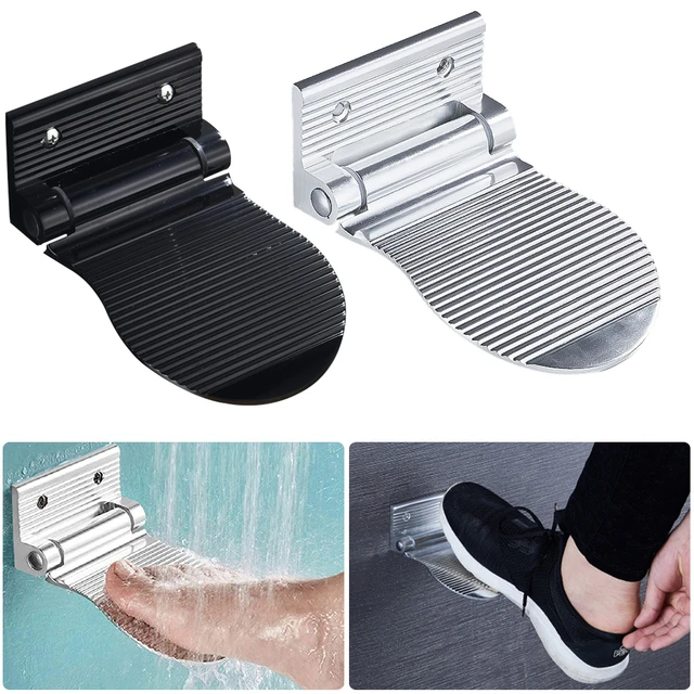 Pédales de douche non ald, repose-pieds de douche, pédales de piédestal,  tabouret de bain pour les personnes âgées et les femmes enceintes, noir et  argent - AliExpress