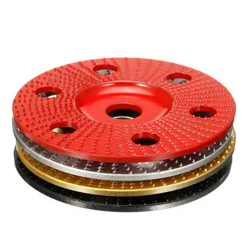 

100mm Wood Shaping Disc Flat Carving Disc with Hole 16mm Bore Sanding Grinder Wheel for 100 115 Angle Grinder New