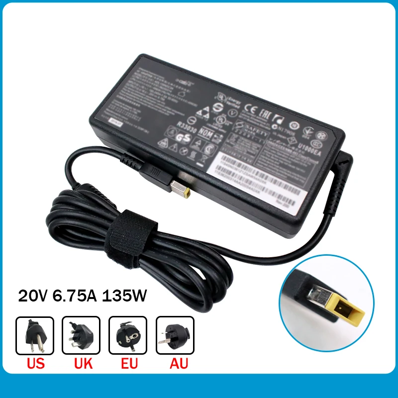Оригинальный адаптер питания переменного тока для ноутбука IBM Lenovo T440p Y50 70 20V 6.75A