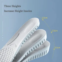 

Invisible Increase Height Insoles Light Weight Soft Elastic Lift Pads for Men Women Shoes Sole 1.5CM 2.5CM 3.5CM Heighten