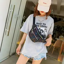 Сумки через плечо для женщин лазерные сумки унисекс Наплечная Сумка модная уличная Lingge Сумка Tote Женская сумка-мессенджер