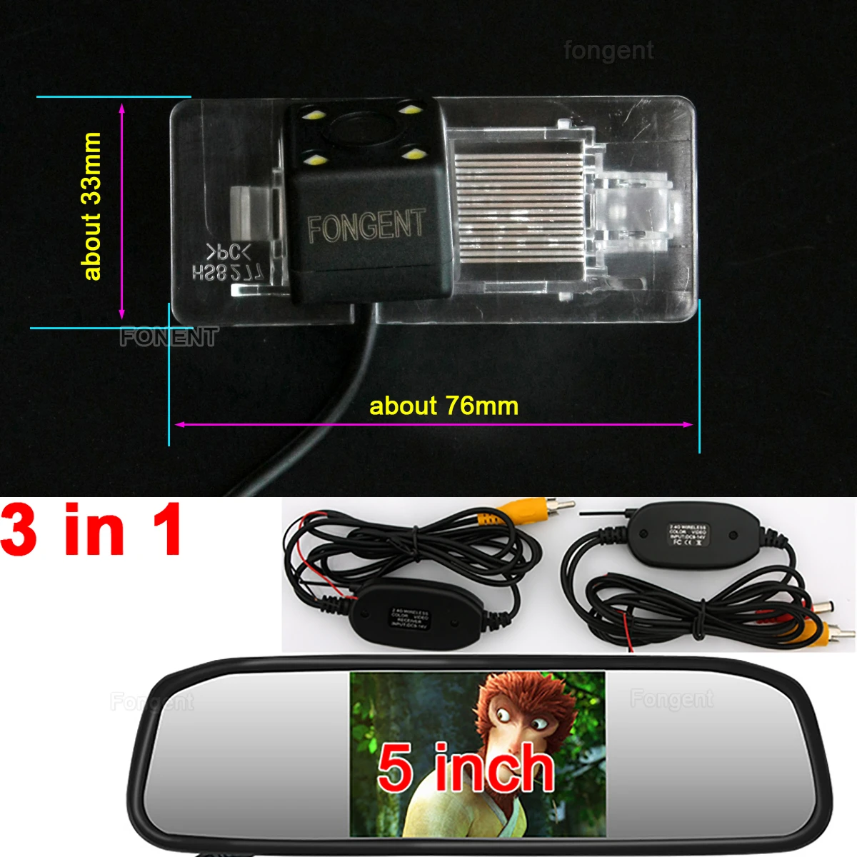 Беспроводная задняя камера для VW Passat Sagitar Lavida Gran Jetta Touareg haran Santana Skoda Octavia Yeti Rapid Superb