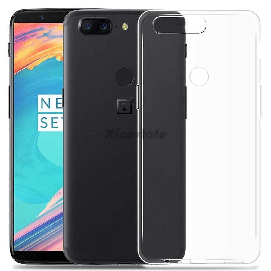 OnePlus 5 T противоударный Прозрачный чехол для телефона One Plus 1 + Мягкий ТПУ