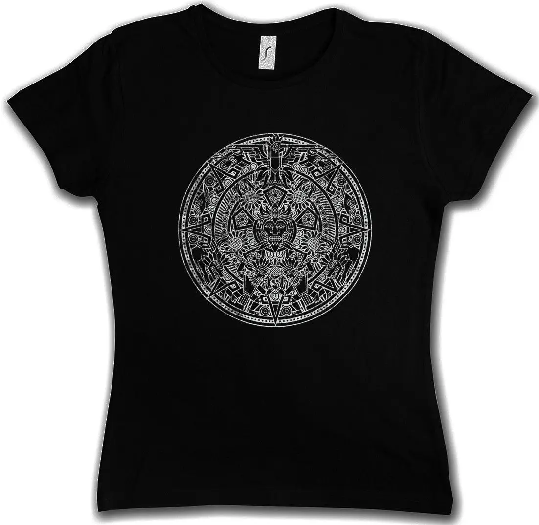 Aztec Mandala женская футболка индийские американские майяны Майя знак календарь