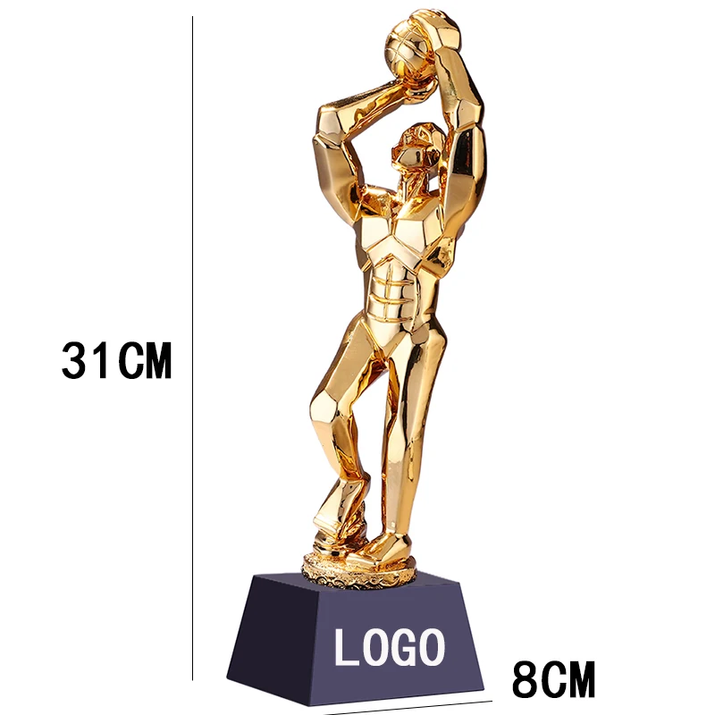 

Custom Basketball-playing Gold-plated Silverware Custom Resin Basketball Statuette Trophy Cup Contest In The Games Organic