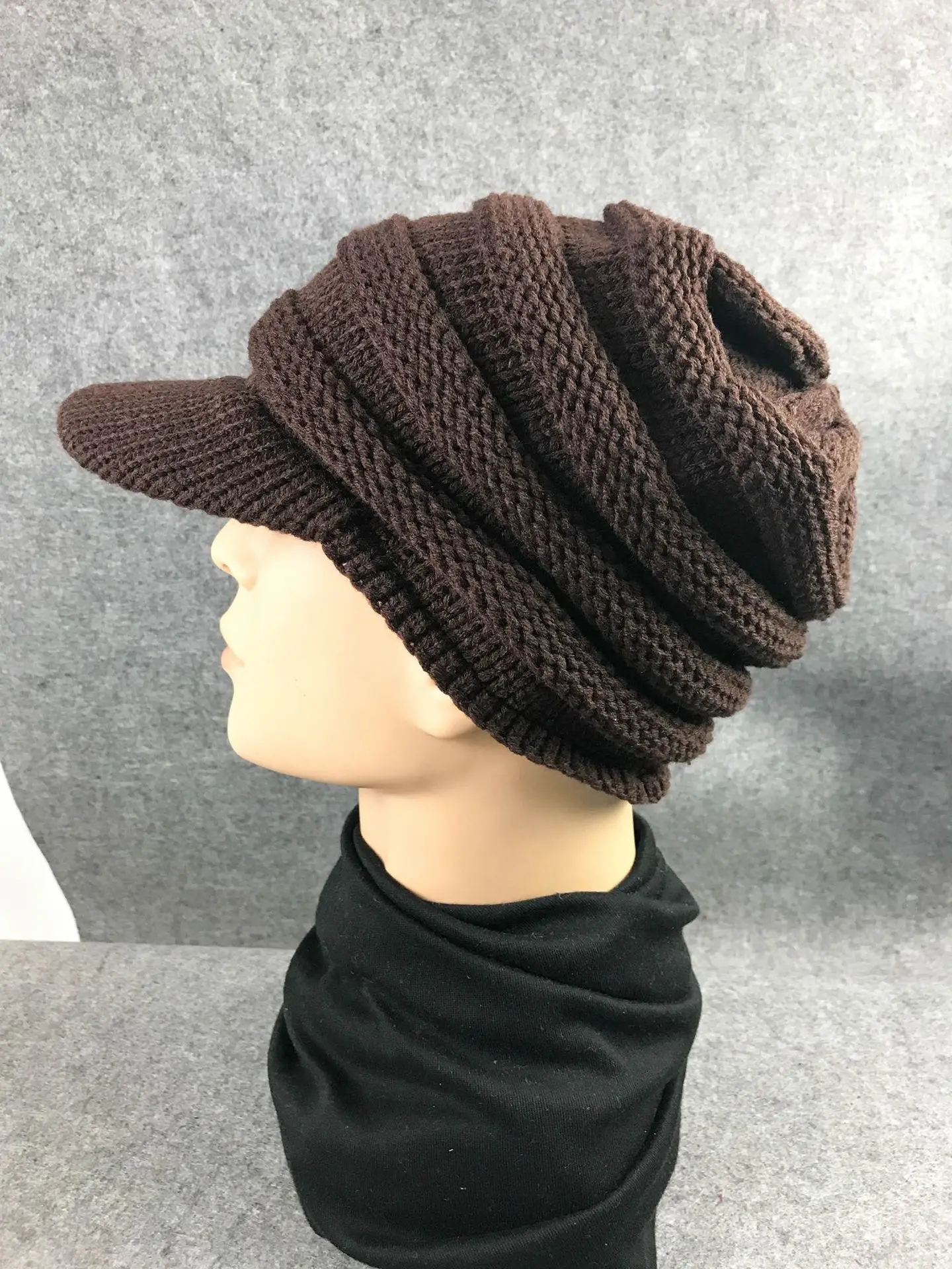 Европейская и американская осенняя и зимняя шапка, вязаная шапка, женская шапка, шерстяная шапка