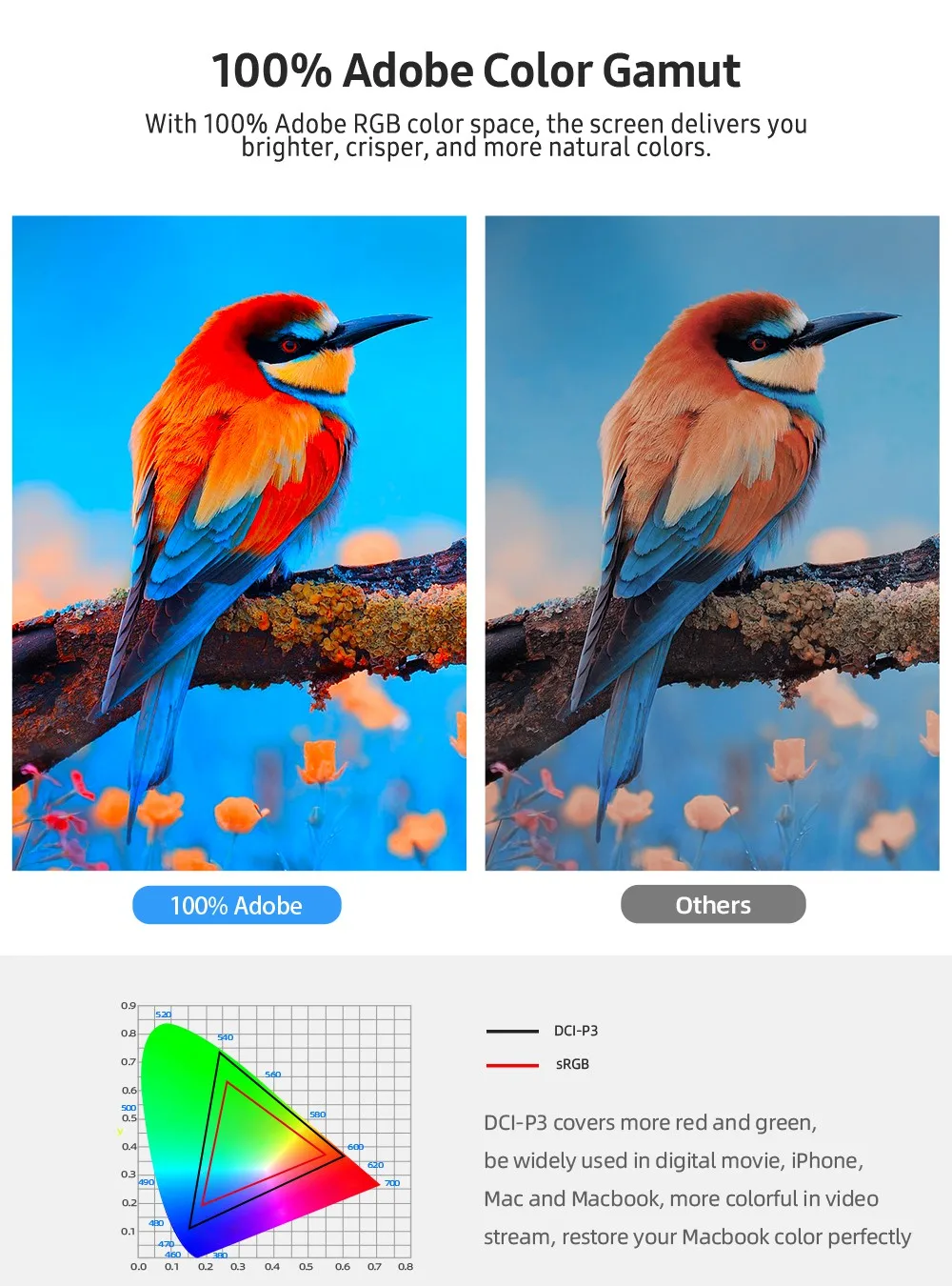 UPERFECT 17.3 &4K ޴ ǻ  PC Ʈ ȭ HDR HDMI ȣȯ ÷ PS4  x ڽ ġ Ns 100% Adobe