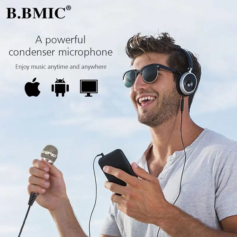 Профессиональный проводной настольный микрофон Plug-and-play Поющий вещательный профессиональный конденсаторный микрофон