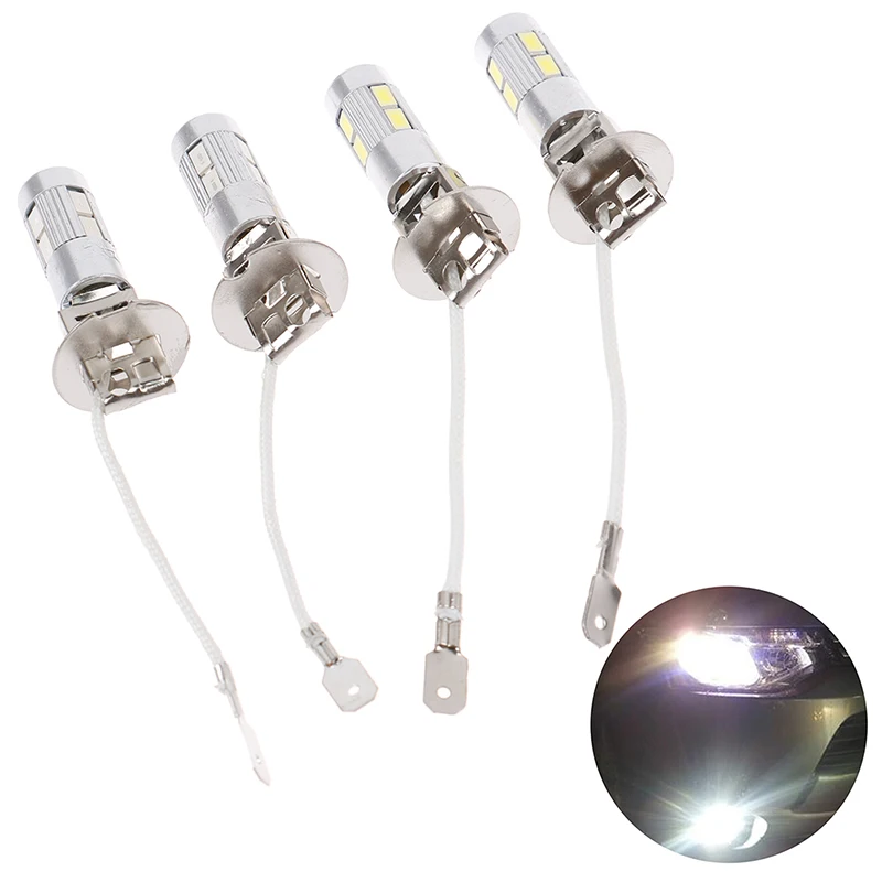 Phare de voiture LED H3, 2 pièces/lot, haute puissance, longue durée de vie, antibrouillard, ampoule, Super lumineux, lampe automobile