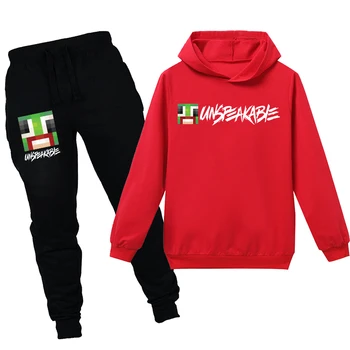 

UNSPEAKABLE Classic Hot hoodies pants 2pcs Children's Sets Boys Girl Spring Autumn Outerwear Kids Hooded baby Sweatshirt Clothes