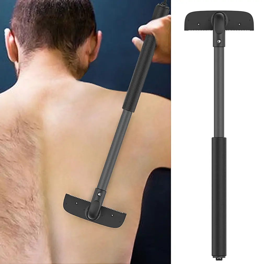 Регулируемая растягивающаяся Безопасная бритва для спины для мужчин и женщин, триммер для спины, оригинальная бритва для спины