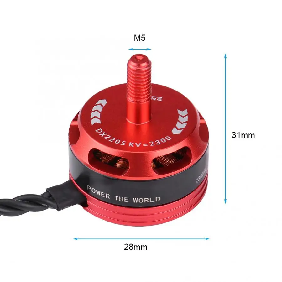 4 шт. DX2205 2300KV 2-4S бесщеточный двигатель для X210 X220 250 280 300 RC гоночный FPV Дрон Duadcopter